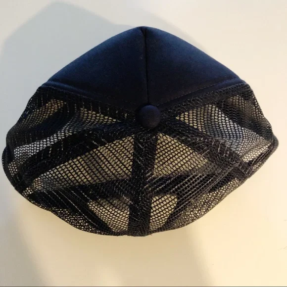 NWOT WATERMAN C4 Slate Blue Red Embroidered C4 Logo Snap Back Mesh Trucker Hat - Picture 6 of 13